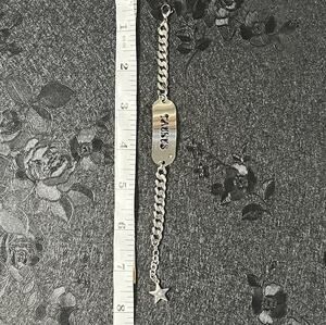 DALMATA Taurus Zodiac Bracelet Silver-Tone Curb Chain with Star Charm